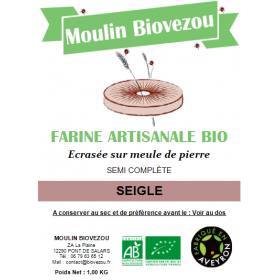 Farine de Seigle Bio 1 Kg