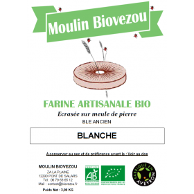 Farine Blanche de Blé Bio 3 Kg